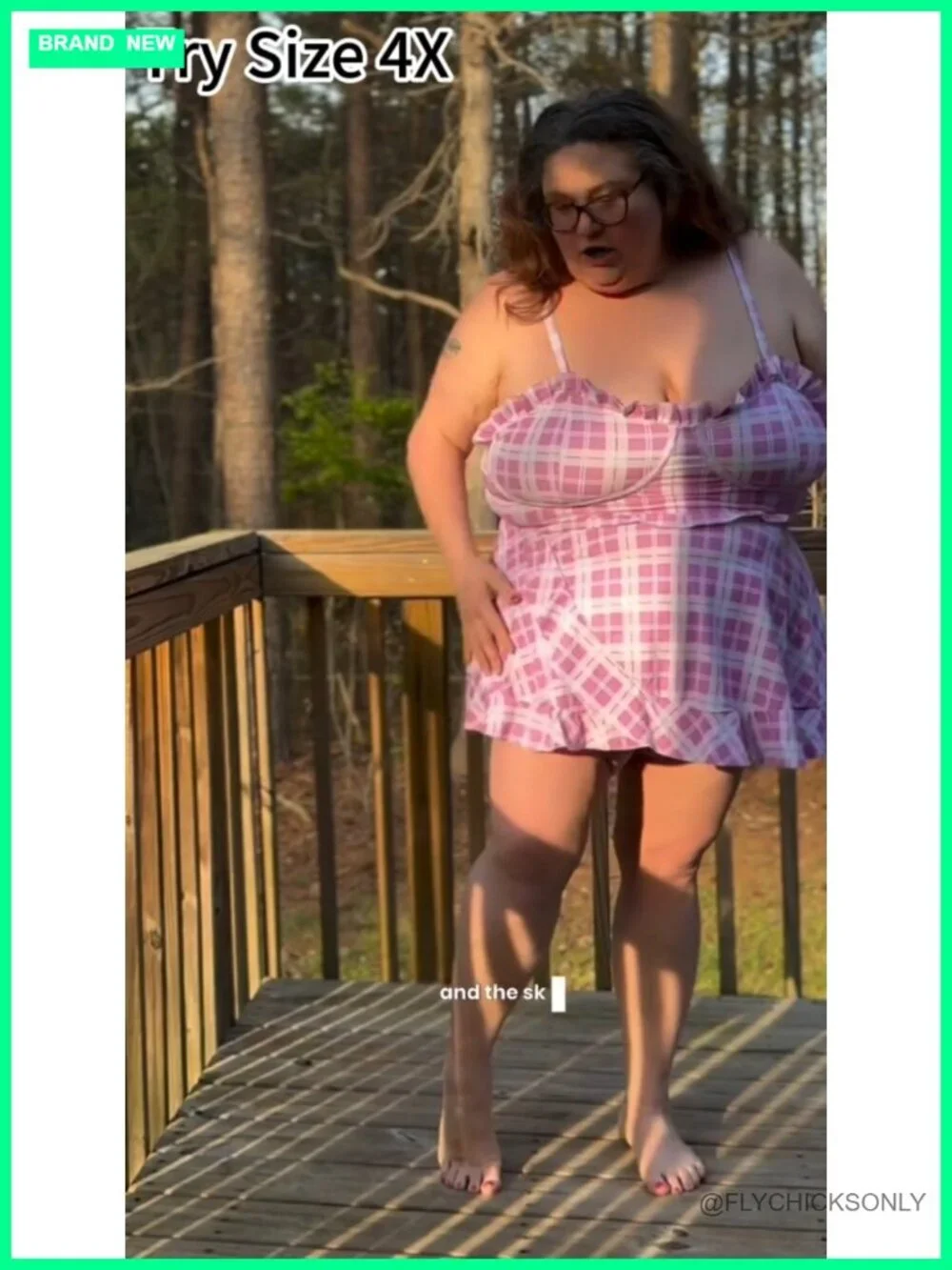 Plus Size Ruffles Flounce Padded Plaid Tankini Swimsuit Set
